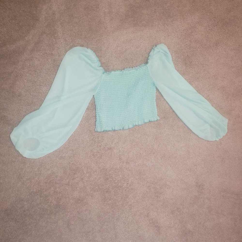 Mint Off shoulder top